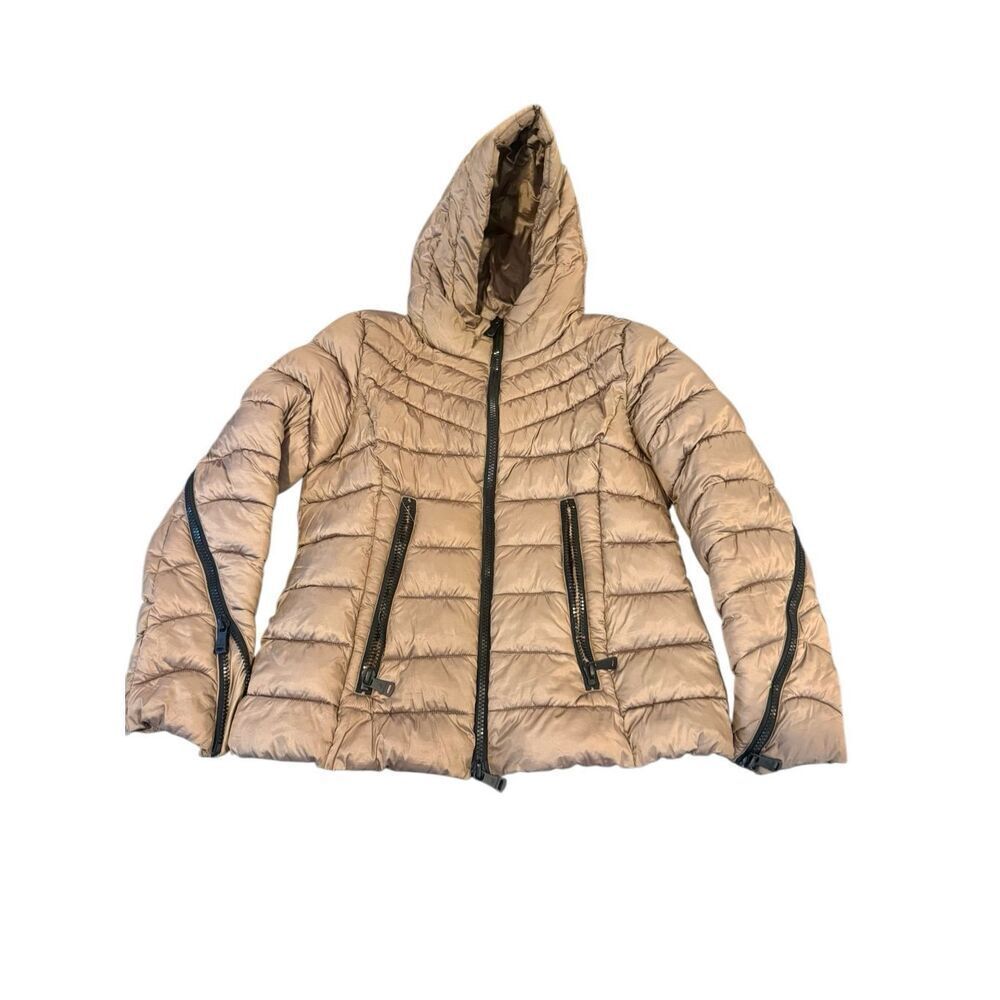Bernardo packable quilted jacket metallic bronze sz XL NEW MOTO WOMENS COAT